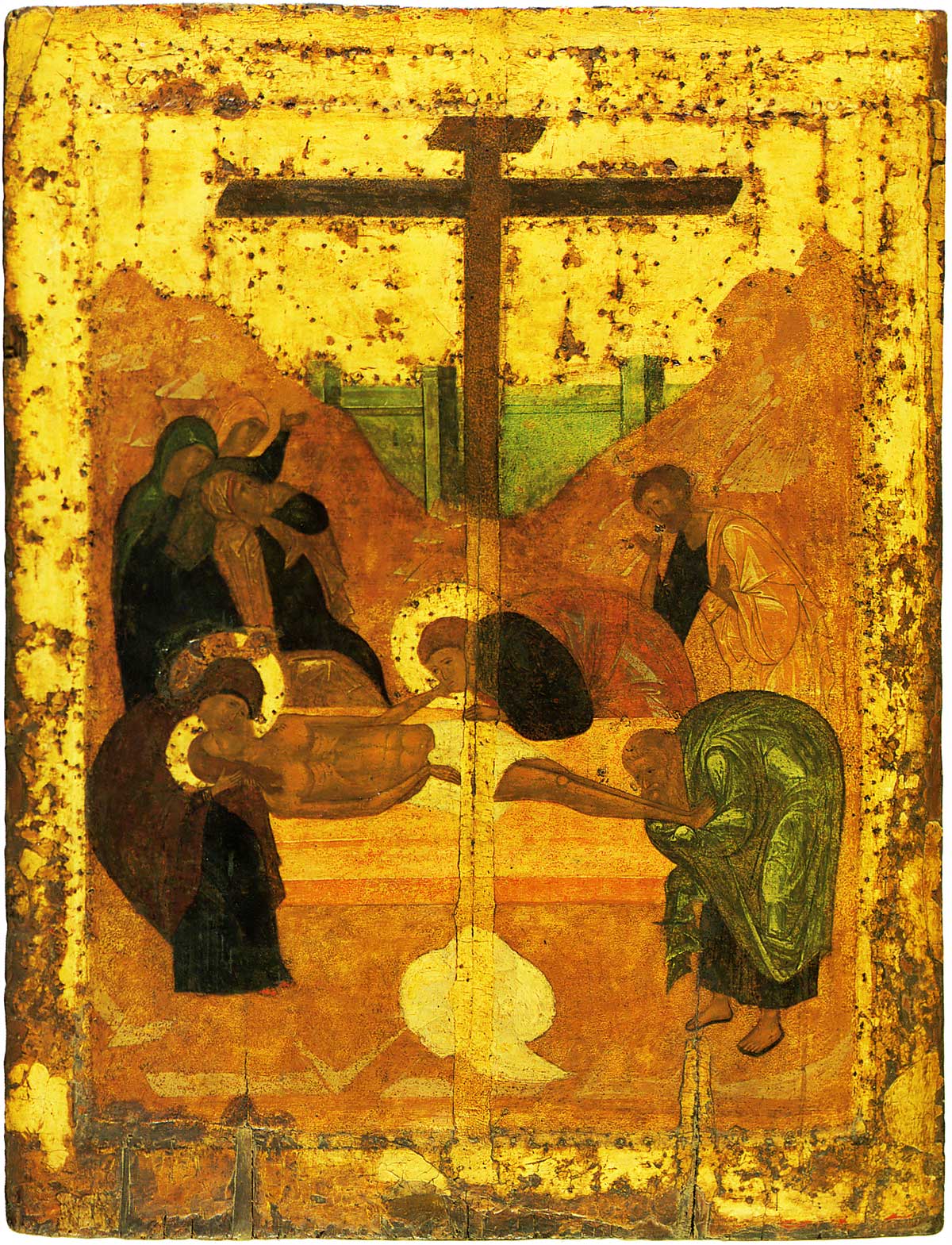 Andrej rubljov krisztus siratása 1425–1427. fa tempera 88 × 68 cm. szentháromság szergij kolostor szergijev poszad